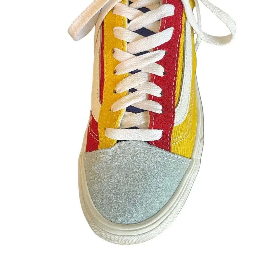 VANS Style 36‎ Sunshine Multi True White Suede Shoes Women’s Sz 8 Men’s Sz 6.5